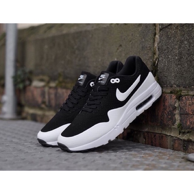 NIKE AIR MAX 1 ULTRA MOIRE BLACK WHITE