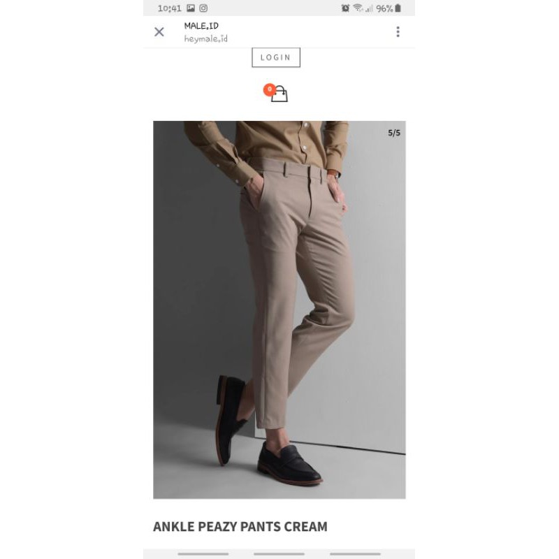 ANKLE PEAZY PANTS CREAM
