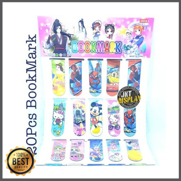 

20 Pcs Magnet Pembatas Buku Perpapan Limited
