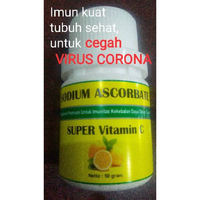 Super Vitamin C Sodium Ascorbate Murni (ED NOV 2022)