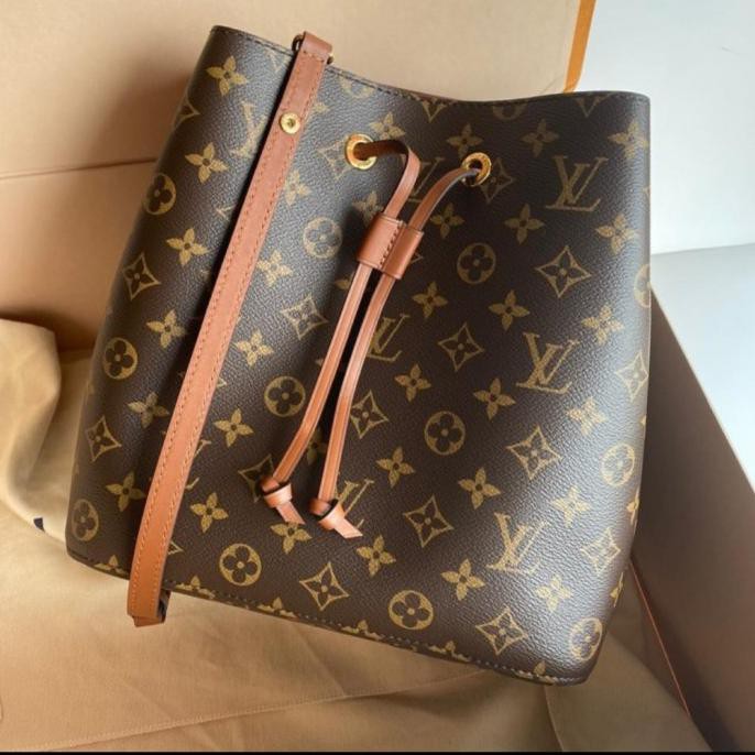 Tas Louis Vuitton original - LV neonoe monogram caramel cb