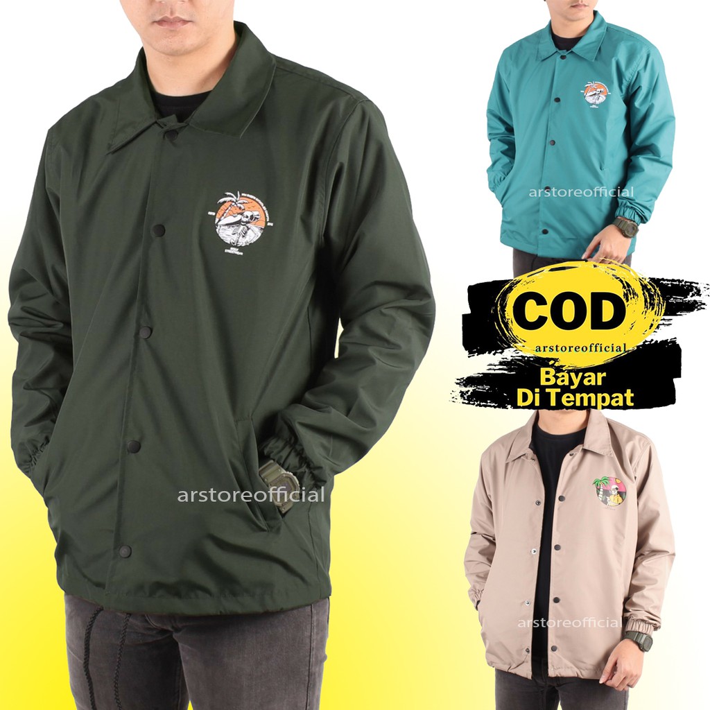 [BISA COD] Jaket Coach Dead Beach / Jaket Casual / Jaket Pria Wanita