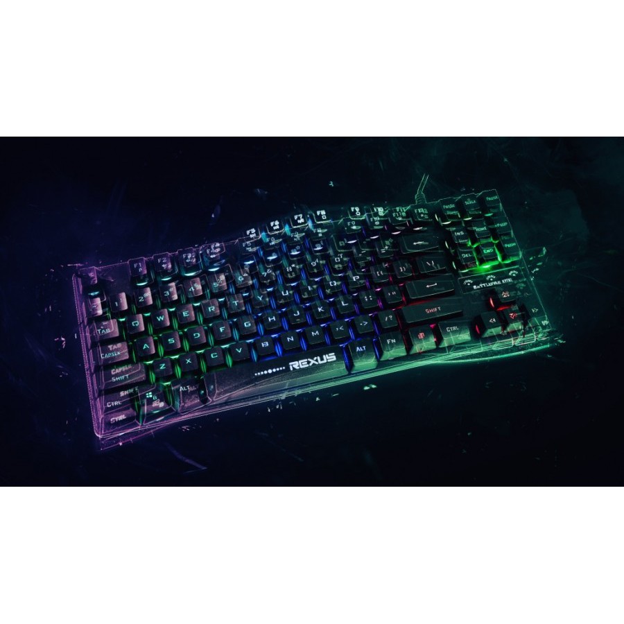 Keyboard Rexus Battlefire K9TKL K9 TKL - Gaming - RGB - Metal -Garansi