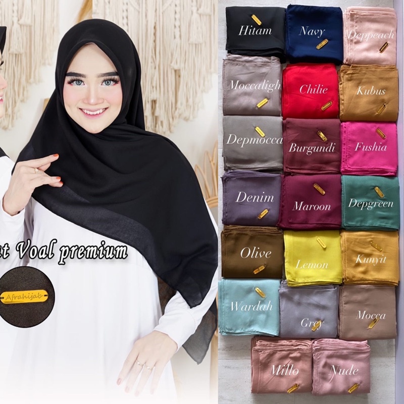 SEGIEMPAT VOAL PREMIUM POLOS AFRAHIJAB