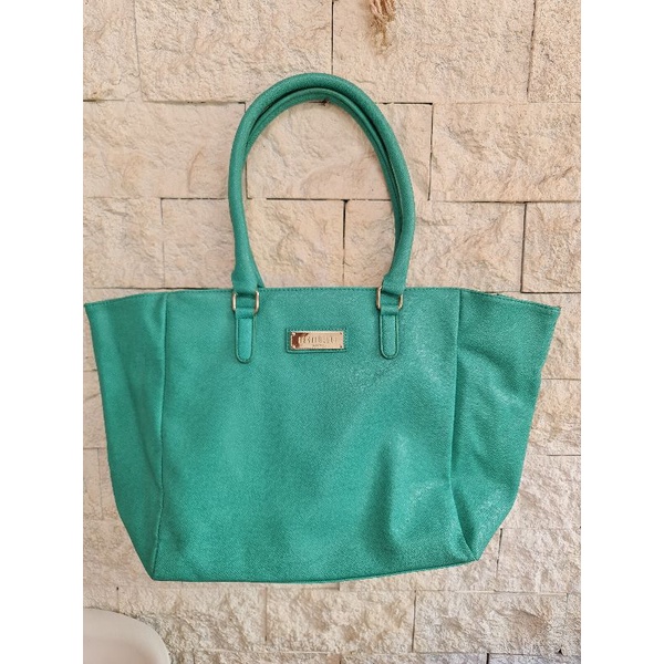 Preloved Tas Brand Bestibelli Milan warna Hijau Tosca