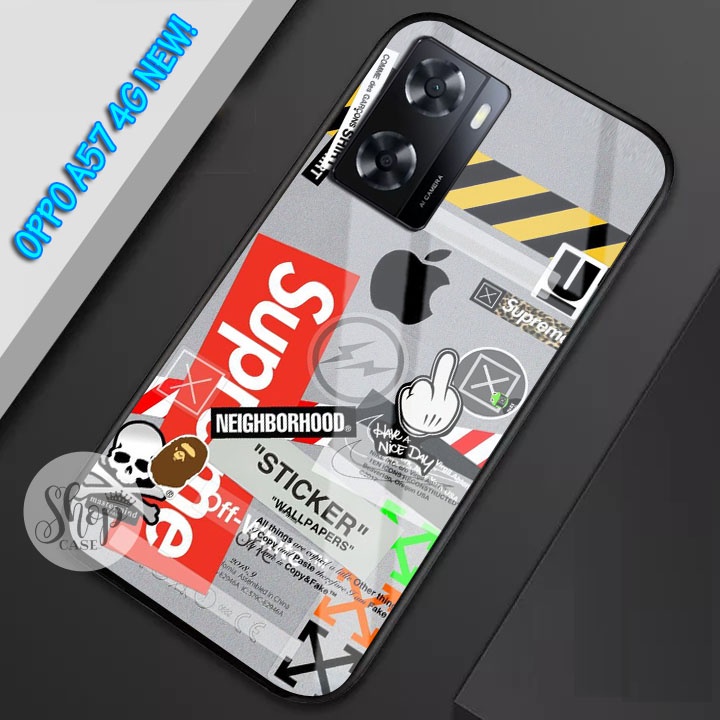 Softcase Glass OPPO A57 2022 NEW  - Case OPPO A57 2022 - case OPPO A57 2022 - kesing OPPO A57 2022 -