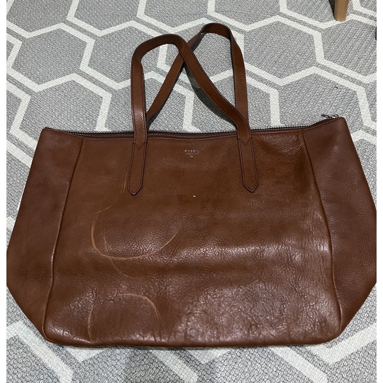 PRELOVED FOSSIL TOTE BAG