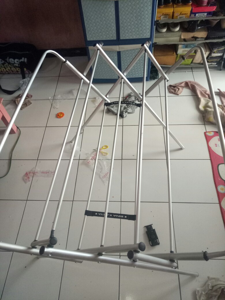 Jemuran Alumunium Atau Stainless Jemuran Pakaian Lipat Murah Berkualitas  Anti Karat