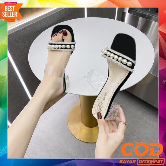 Ir01 High Heels Pesta Mewah Wanita Hils Permata Import Perempuan Hak T Sandal High Heels Wanita/Sand