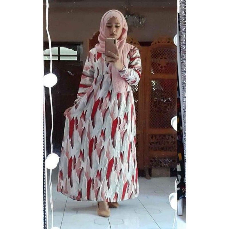 PROMO ELIPS MAXI DRESS/GAMIS RAYON VISCOSE JUMBO