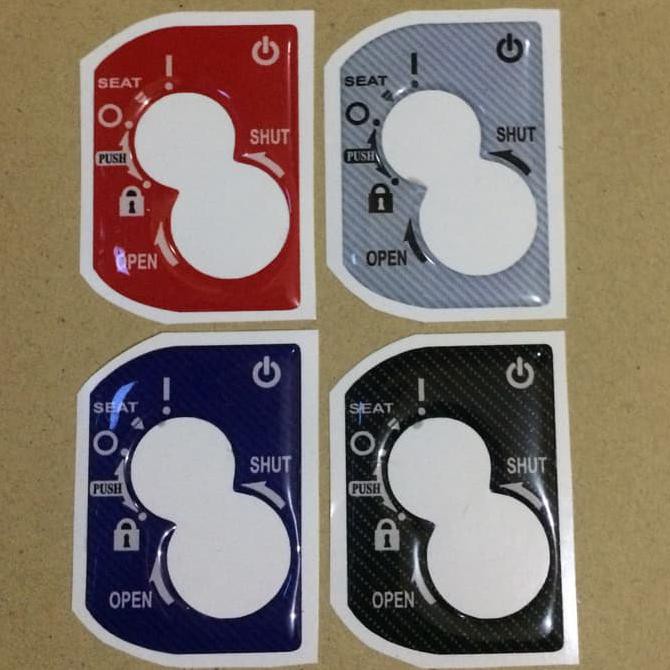 Stiker / Emblem Pelindung Kontak/ Key Panel Pad New Vario 150 - Biru