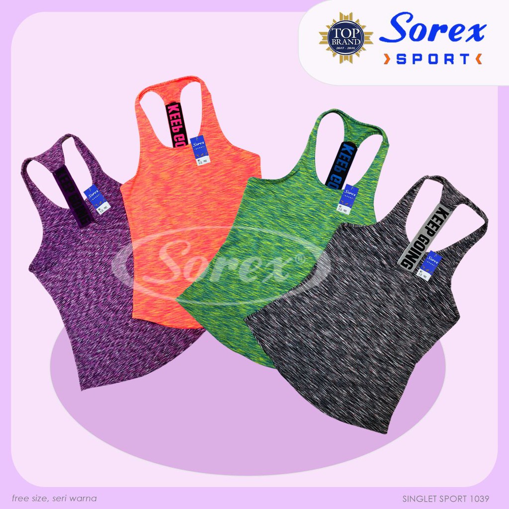 BAJU SINGLET TANKTOP SPORT 1039 SOREX OBRAL