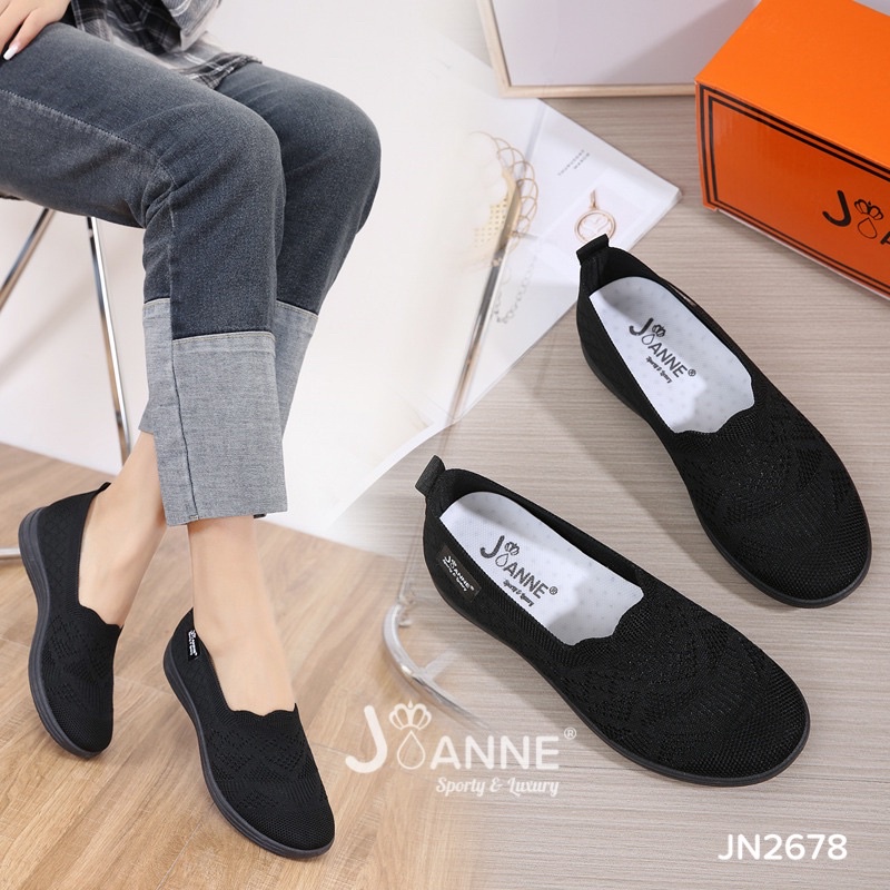 RESTOCK!! [ORIGINAL] JOANNE FlyKnit Flat Shoes Sepatu Wanita #JN2678