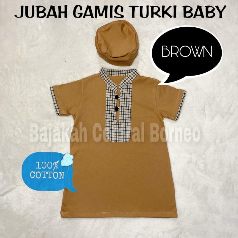 JUBAH GAMIS BABY / BAYI TURKI PAKISTAN / BAJU KOKO BAYI TURKI / GAMIS KOKO BABY / JUBAH BABY KOKO / BABY GIFT BOX / JUBAH GAMIS TURKI BABY