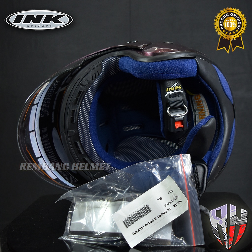 HELM INK CX22 SOLID ORIGINAL PURPLE HELM INK CX22 ORI PACKING BOX-4