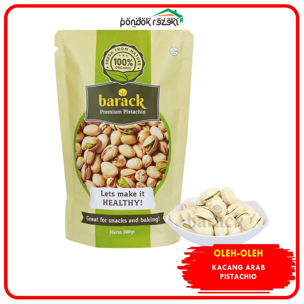 

Kacang Pistachio Barrack 300 Gram - Premium Kacang Arab