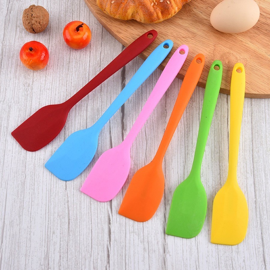 Spatula Scraper Silikon Bahan Food Grade Tahan Panas Anti Lengket