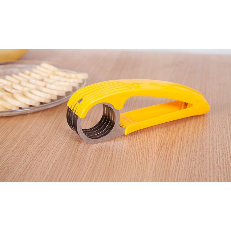 Alat Pemotong/Pengiris Multifungsi/Banana Slicer/ Pemotong Sosis lemon