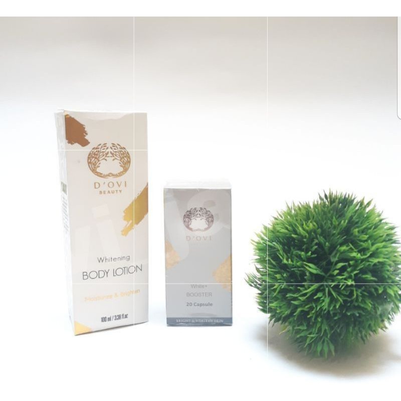 LOTION PEMUTIH 100 ML DAN SUPLEMEN WHITENING BY D'OVi