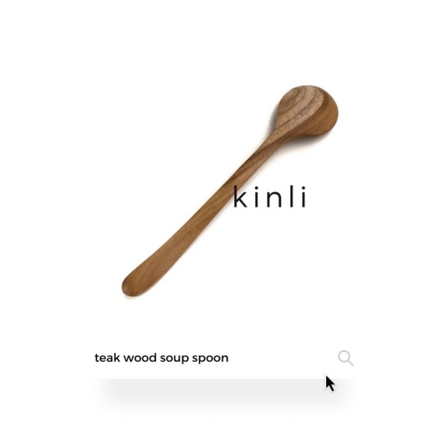 sendok soup kayu jati wooden spoon natural wood sendok kayu bulat