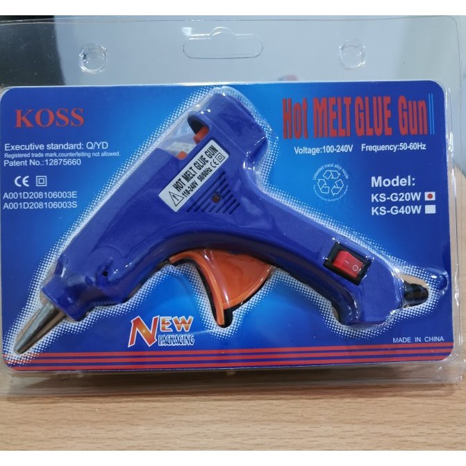 Lem Tembak 1set + Stick Lem 10pcs / Hot Melt Glue Gun + 10pcs Lem Stick / Lem Aksesoris Serbaguna / Lem Kerajinan