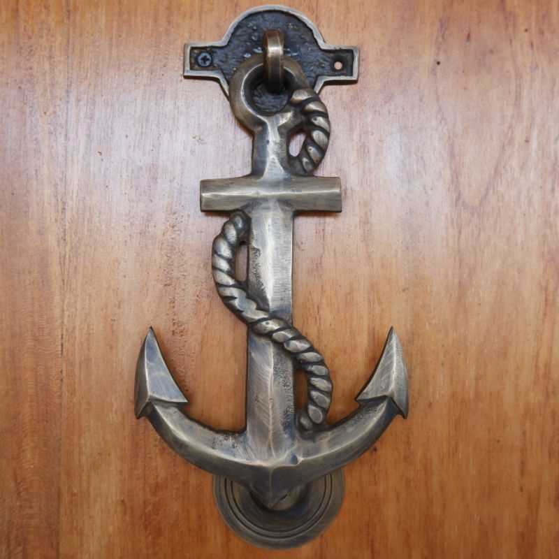 Ketukan Pintu Bentuk Jangkar Kapal Hiasan Dinding Aesthetic