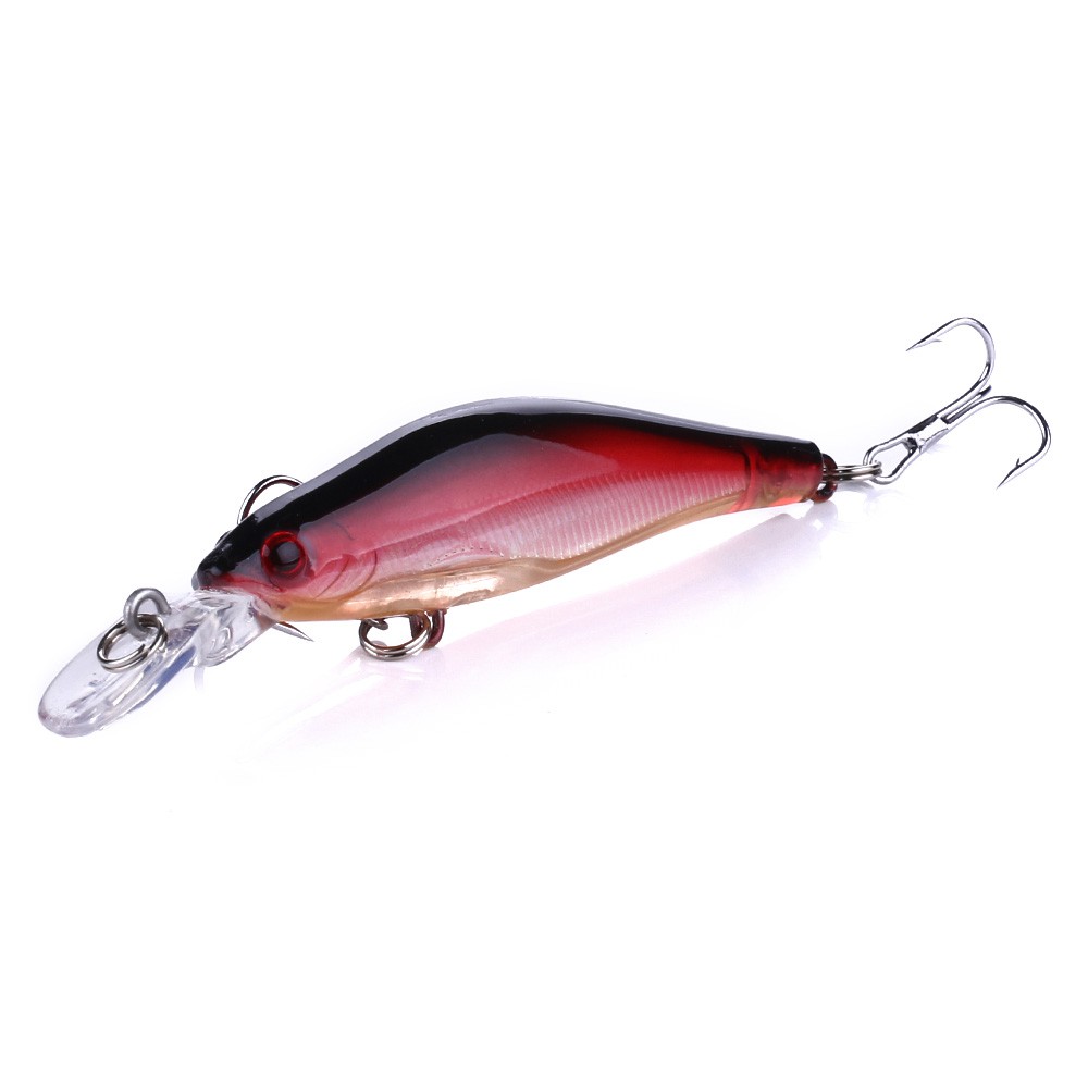 HENGJIA 5pcs 8cm/6.2g Minnow Umpan Pancing Crankbait Ikan Swimbait Fishing Lure Bass Bait Boxed