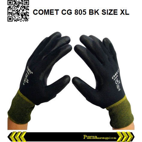 Sarung Tangan Karet Palm Fit Glove CG 805 BK