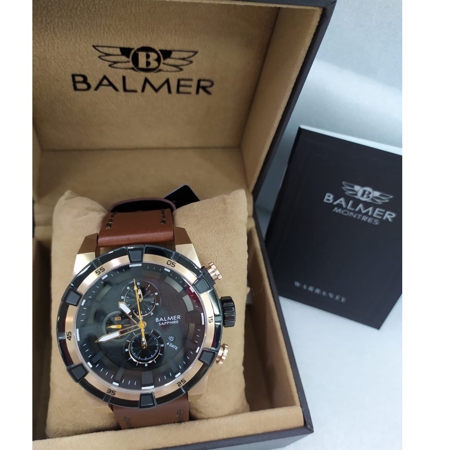 JAM TANGAN PRIA BALMER 8158 SAPHIRE GLASS ORIGINAL GARANSI RESMI