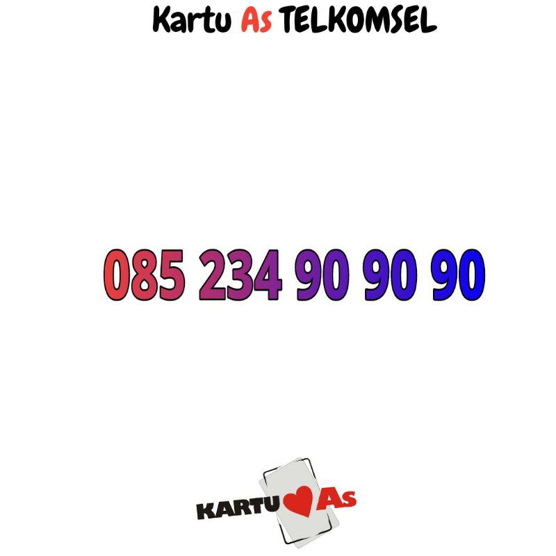 nomor cantik telkomsel kartu as 909090