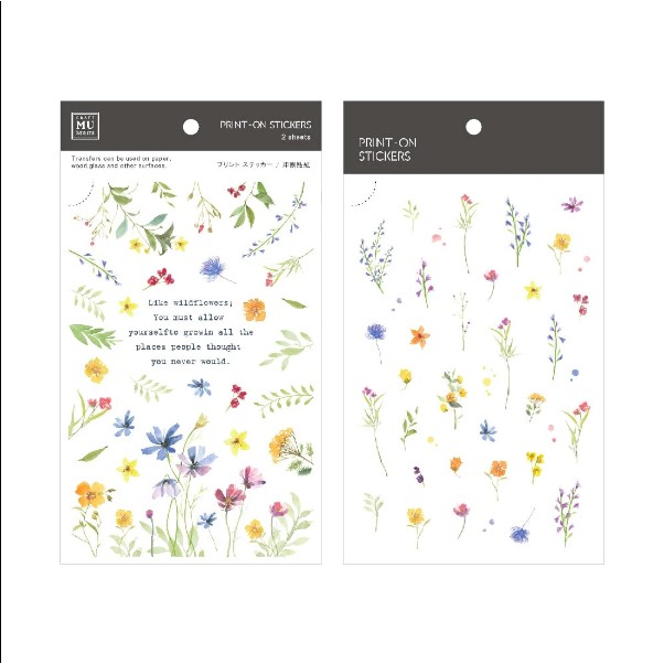 

MU Lifestyle Print-On Sticker 121 - Wildflowers