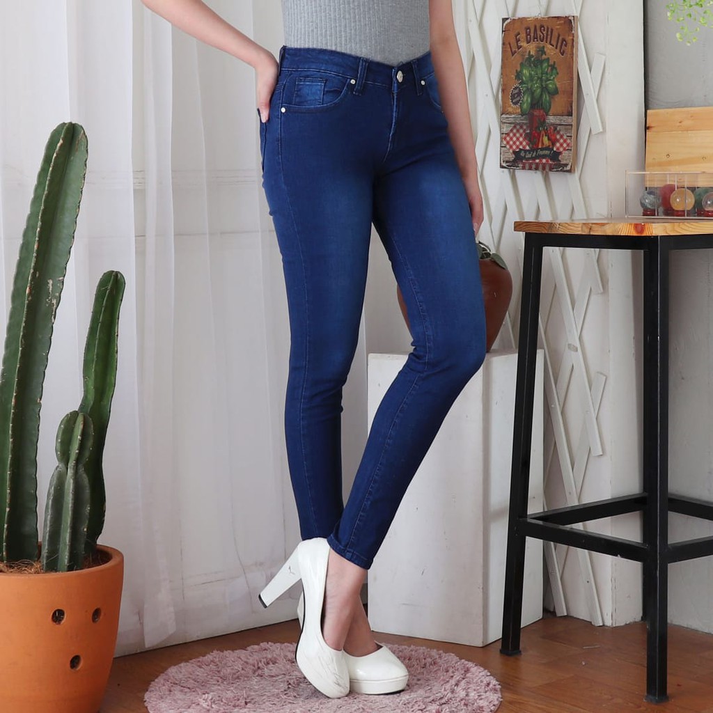 7C-G CELANA JEANS PREMIUM PENSIL BIRU DIAMOND /SKINNY JEANS /STREACHT /27 - 34