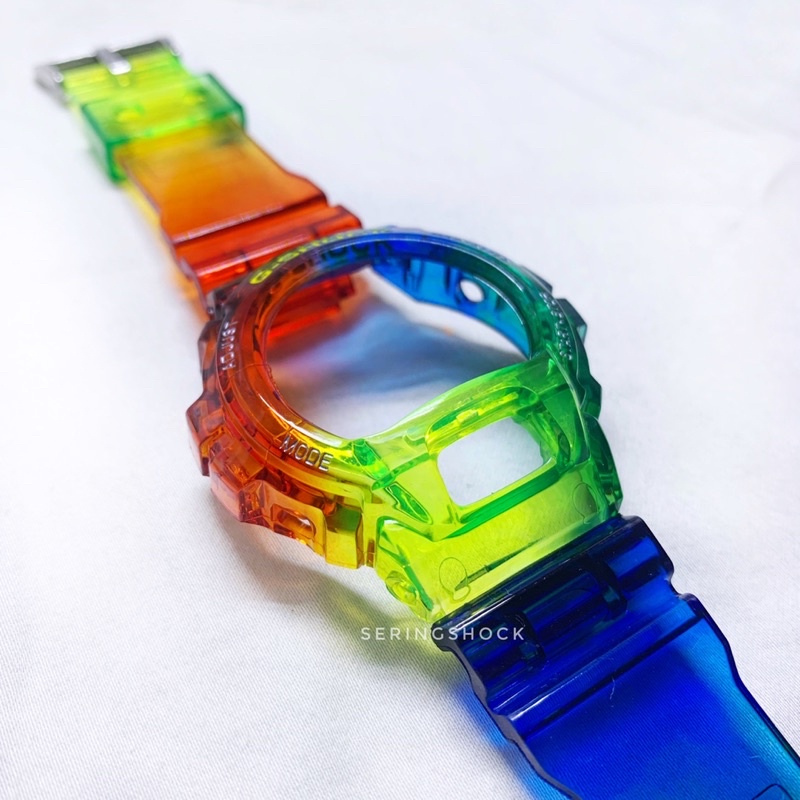 BNB Gshock GDX6900 HYPER COLOR CLEAR Strap Besel Casio G-shock