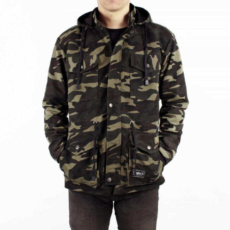 [WANGKER'S Original] Jaket Pria Parka Army Militer Loreng