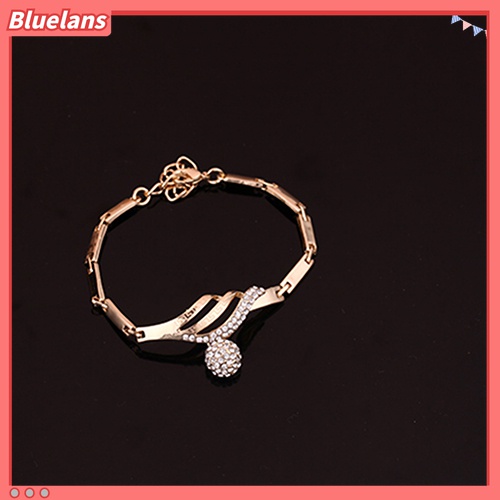 Set Perhiasan Kalung Rantai Cincin Gelang Anting Model Hollow Untuk Hadiah Pesta Pernikahan Wanita