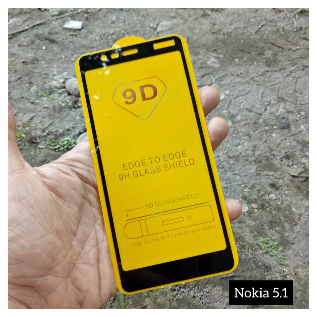 Tempered Glass 9D Nokia 5.1 New Full Cover Premium HD Quality