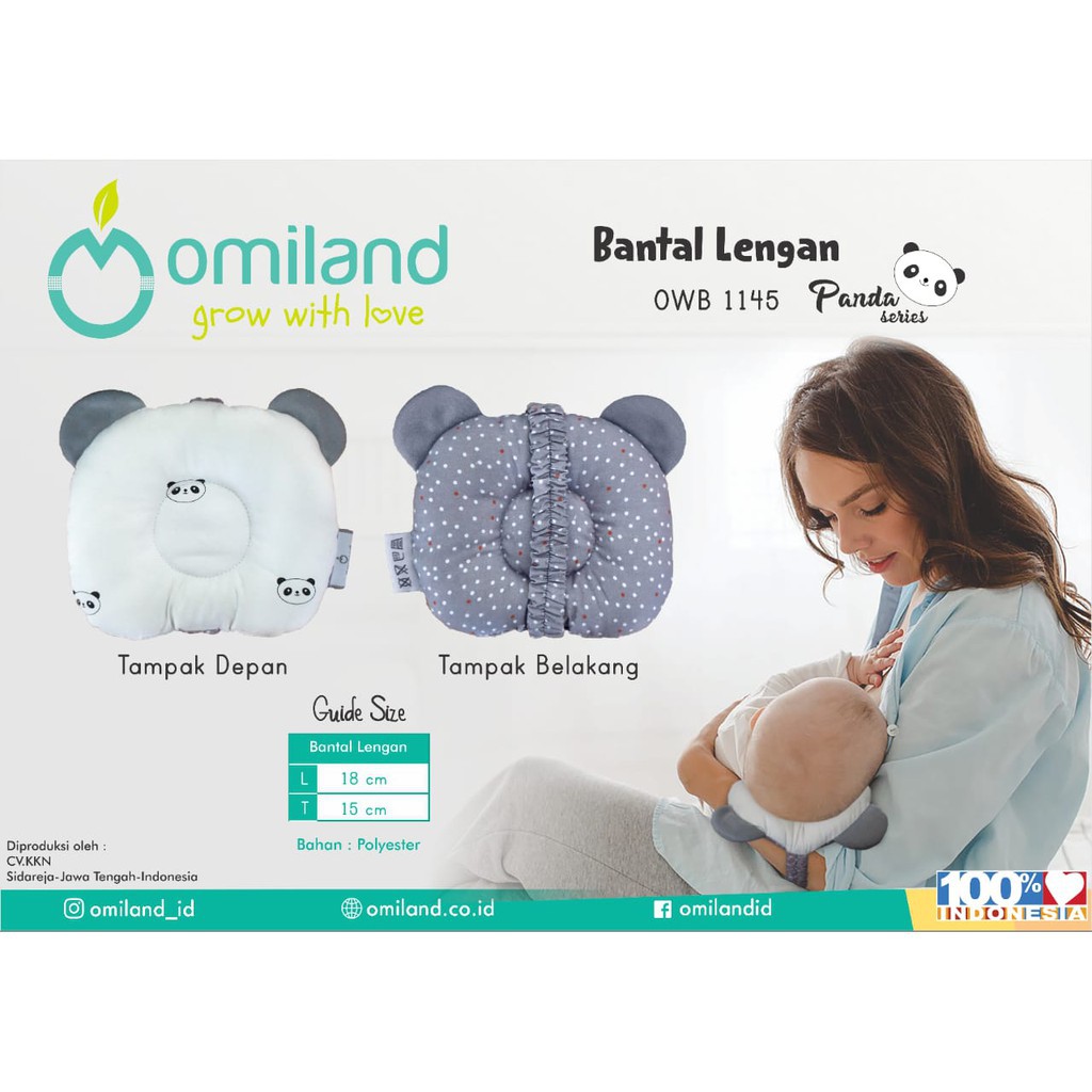 Omiland bantal lengan peang panda bantal menyusui bayi bantal ibu menyusui