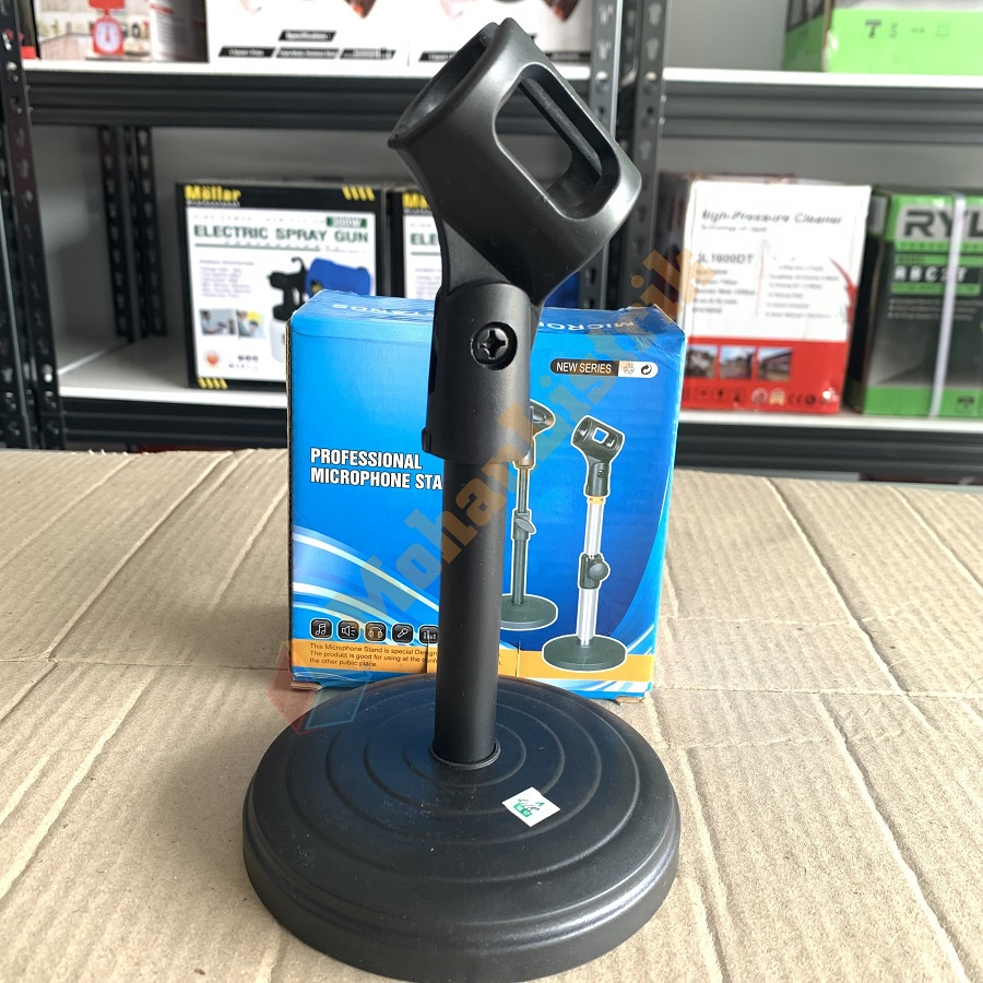 Stand Microphone Meja - Stand Mic Holder Mini Adjustable Podium Dudukan Mic Meja