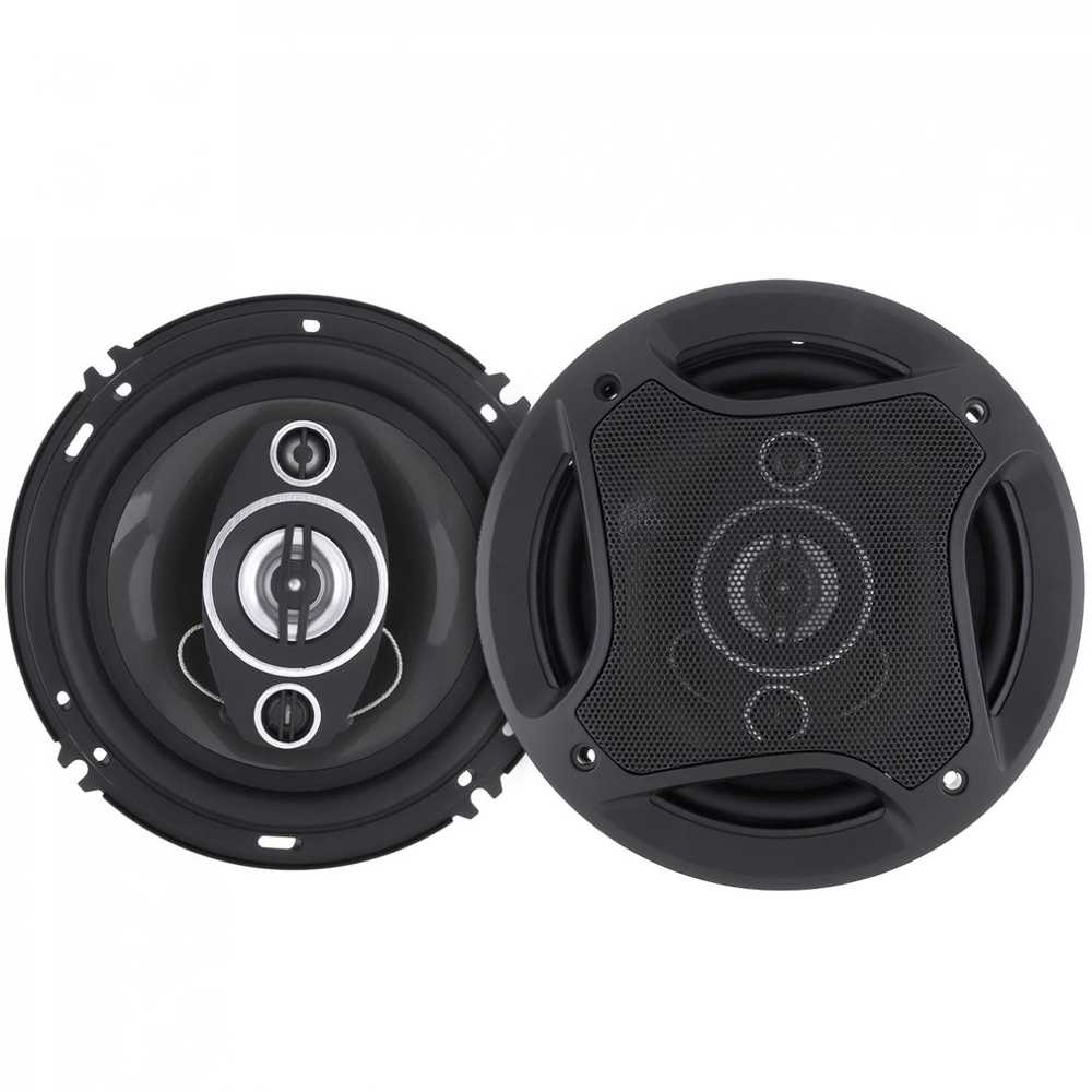 PCINENER Speaker Subwoofer Mobil 6 Inch Hi Fi 500W 2PCS - TS-1672-Hitam