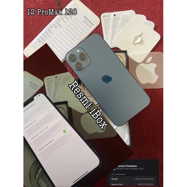 iPhone 12 ProMax 128 iBox bekas (second)