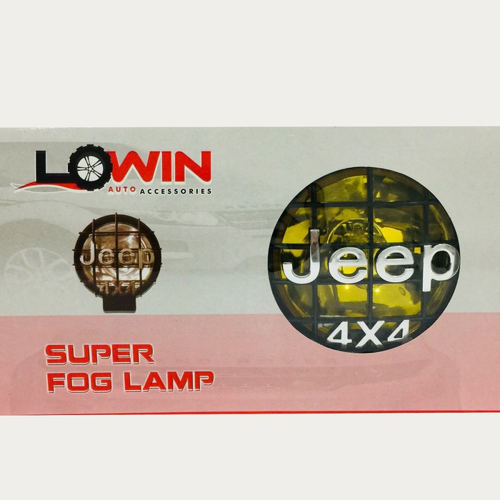 FOGLAMP / LAMPU KABUT LOWIN LW096 JEEP 4x4 - KUNING