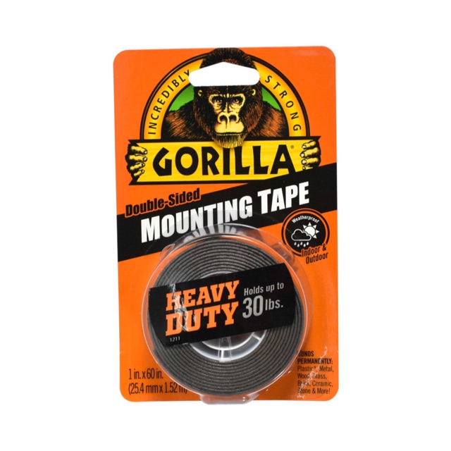 

Gorilla Double Tape Heavy Duty 2.5 Cm