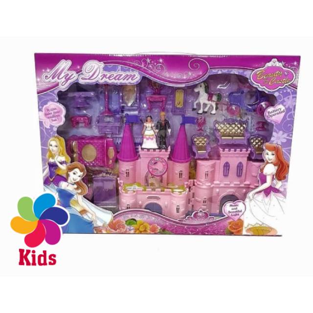  MAINAN  CASTILE PRINCES SET BIG MAINAN  RUMAH BONEKA 