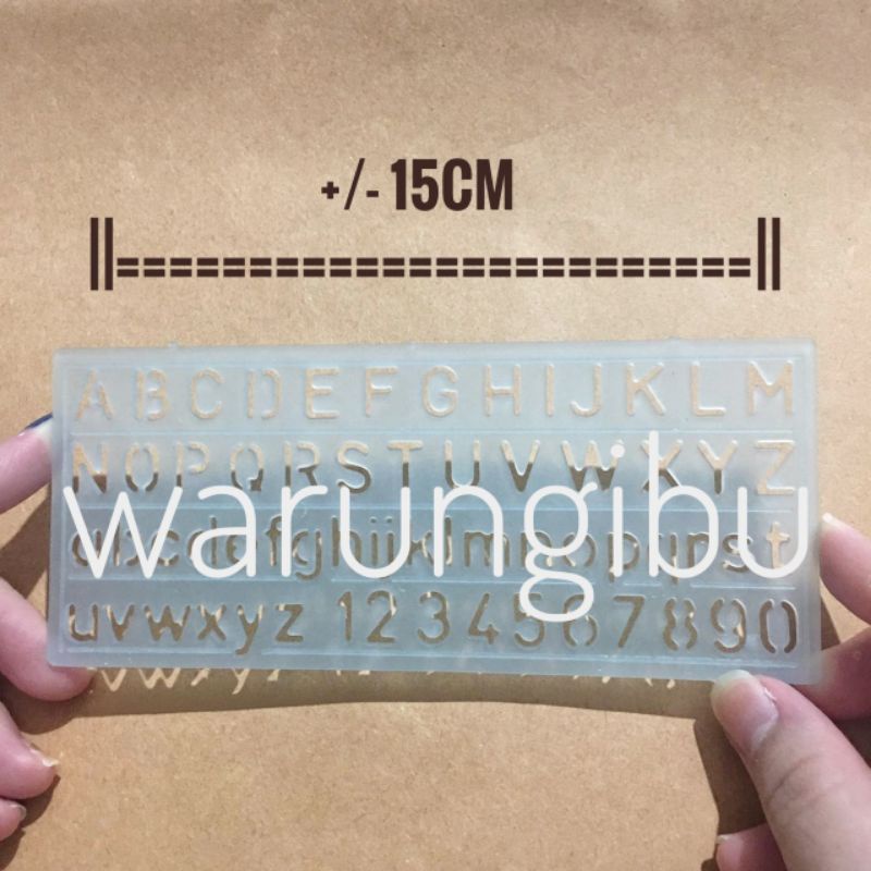

Mini Template Alphabet Ruler Penggaris Cetakan Huruf Besar Kecil Angka