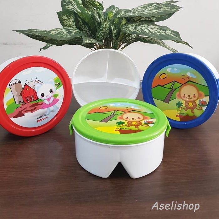 

kotak makan anak sekat murah | untuk souvenir ultah | goodie bag murah KT005