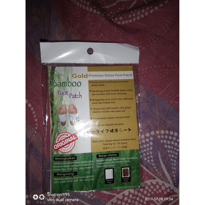 KOYO KAKI BAMBOO FOOT PATCH GOLD