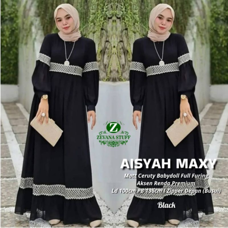 AOSYAH MAXI | LD 100CM | DRESS MUSLIM | GAMIS