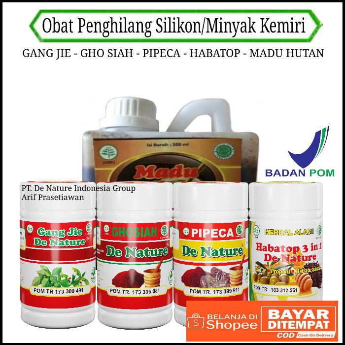 Paket lengkap penghilang suntik silikon asli de nature