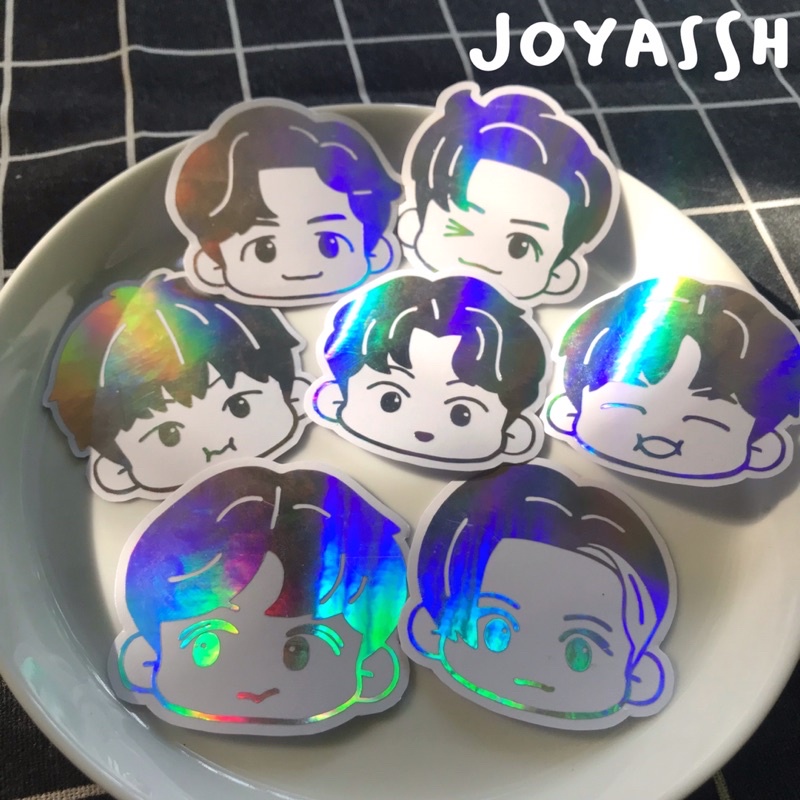 N C T CAFE 7 DREAM LIGHSTICK STICKER REFLECTIVE / STIKER HOLOGRAM N C T