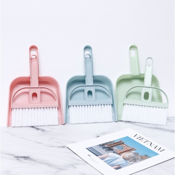 MINI DUSTPAN SET Sapu mini set Serok cikrak kecil kebersihan karpet mobil meja laptop